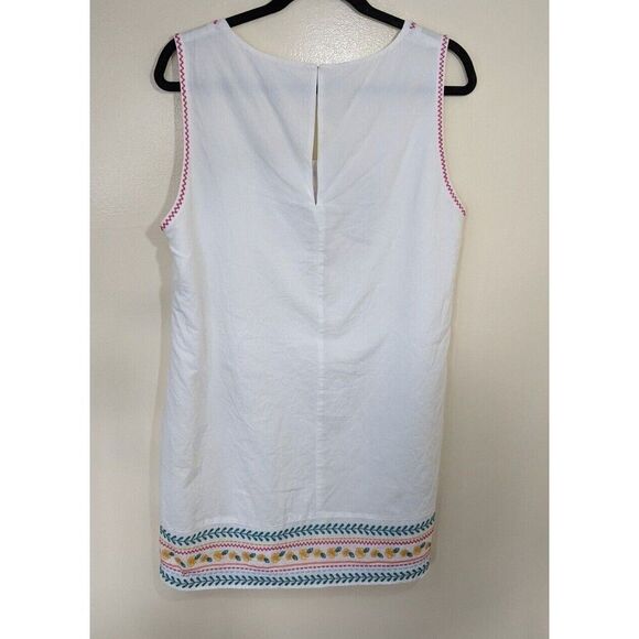 BCBGeneration Mini Dress Embroidered Floral Square Neck Oversized Small - Picture 2 of 11